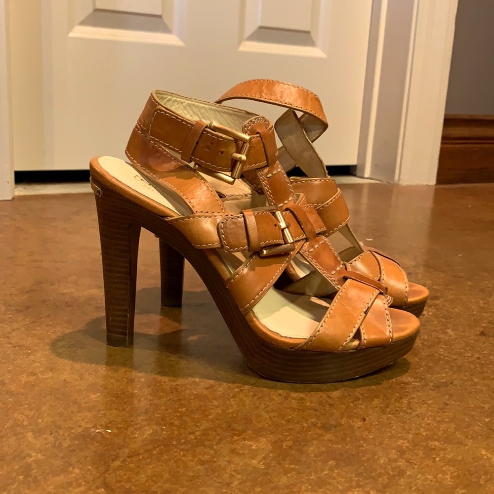 Coach strappy heels.